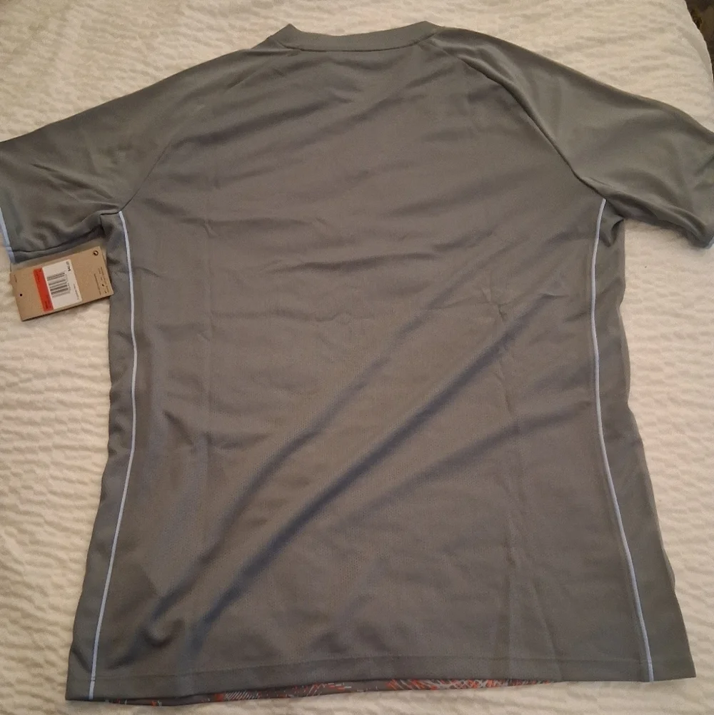 Men's Gray and Red Football Shirt